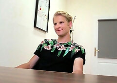 Horny blonde guy takes this dick in his TIGHT b-hole