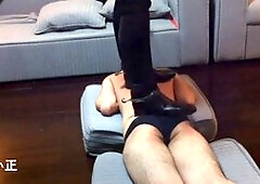 Riding, gay trampling, gay boots