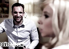 Pervy Driver Lures Blond Hitchhikers Into Three-some