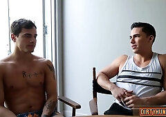 Watch Muscle Lads & Money-Shots Get it on in a wild ass-fucking fest!