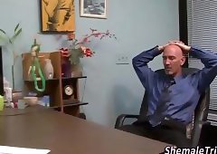 Rammed shemale swallows