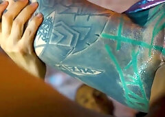 Tattooed Girl Caught by Guard and Faces Off Against BWC