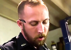 Muscle Cop Bisexual Gay Porn Get pulverized by the police