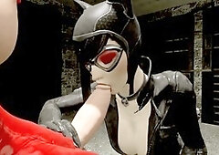 Interrogation, futa on female, batman