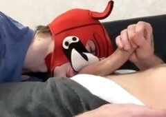 Russian 18, dominant top, sucking uncut cock