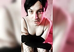 Smooth Whore Sissy in Cute Outfit Handsome Cleavage