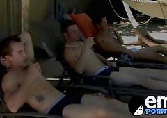 Punk lads deep-throat chisels in sizzling pillow-biter hump