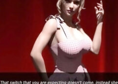 Nursing Back To Pleasure: Hot Blonde Girl Having Sex In The Theater Room