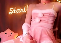 Sexy Bunny Starlightfemboy Costume Masturbation