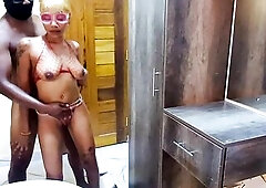 Lewd ebony snatch getting large ebony D deeper