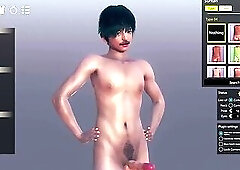 Sexy gay boy 3d creation l 3d animation different sexy poses