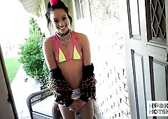 Slender Bang Doll Alexis Tae Takes Bryan Gozzling's Shlong Up Her Booty!