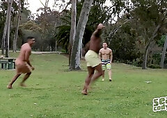 BlackMaleMe: Athletic Asher anal fucking sex tape