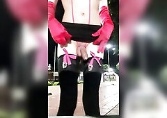 Femboy in public expecting to be banged