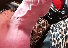 Uncut and foreskin from under the desk