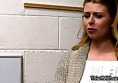 Blonde wife hammered on the office desk