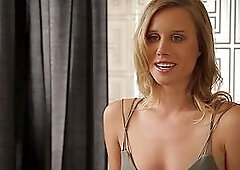 Cheerleaders with big boobs get naked together in a lockerroom with Playboy