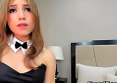 Horny Babe Suck Her Huge Dildo