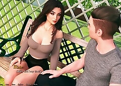 Playing a naughty PC porn game while being a dik