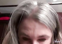 Aunt Judy's - Your Aged Step-Auntie Grace gives u a Worthy Morning Oral Job (POV)