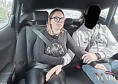 HOTWIFE CUCKOLD: Spouse watches Wife getting her Booty destroyed in Backseat
