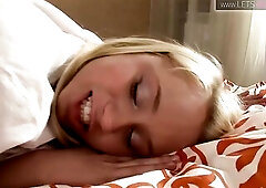 Lesbian hotty gets finger banged on one as well as the other holes during the time that lover licks her snatch