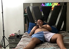 Stepson seduces his Latina stepmother in steamy Spanish-language roleplay