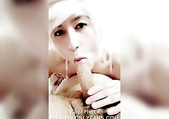 Oriental sissy femboy sucks and screws dad with giant ejaculation