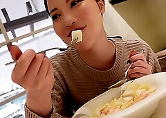 Stunning Amateur Asian Babe Picked up and Bang in Public