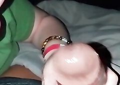 White, Cool Booty, Bunny gives Super Sloppy Sloppy Deepthroat.