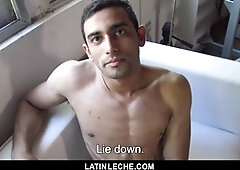 latinLeche - shy Latin straight boy barebacked on camera for money