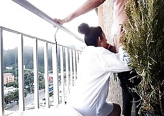 Some sexy tea and a very hawt risky bang at sunrise