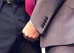 Gay shop boy takes bosses cock at the office