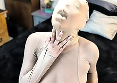 Full hose bodysuit vagina Play