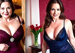 Story teaser about a naughty milf bridesmaid AI generated