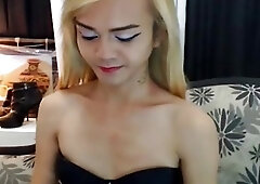 Sexy Shemale Pleasures Ass and Cock Until Cumshot