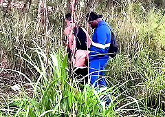 A Worker Passed Through the Park and Received a Blowjob.