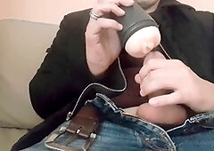 Horny guys moaning, jerking off, guy jerking off