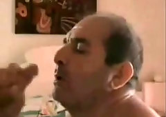 Dad gets face painted with spunk