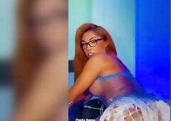 Tgirl playing with whip cream