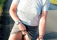 public flashing of bazookas and risky peeing by the road