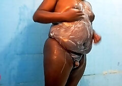 Chubby femboy, black sissy
