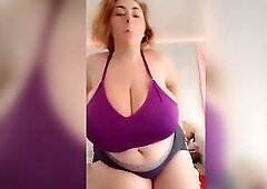 Smokin' and titty flash