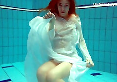 Well-proportioned Diana's underwater teens movie