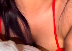 Cuckold slut interracial blowjob