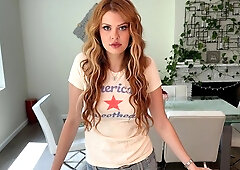 Sizzling Redhead Seduces Him, Fucking Hard Until He Cums Twice