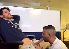 My superslut jacks my yam-sized schlong at work