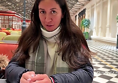 Casting In A Public Toilet Of Shopping Mall