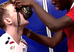 My big black gay foot on your submissive face