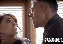 Brunette hair College Beauty Gives In To Her Professor's Coarse Anal Sex